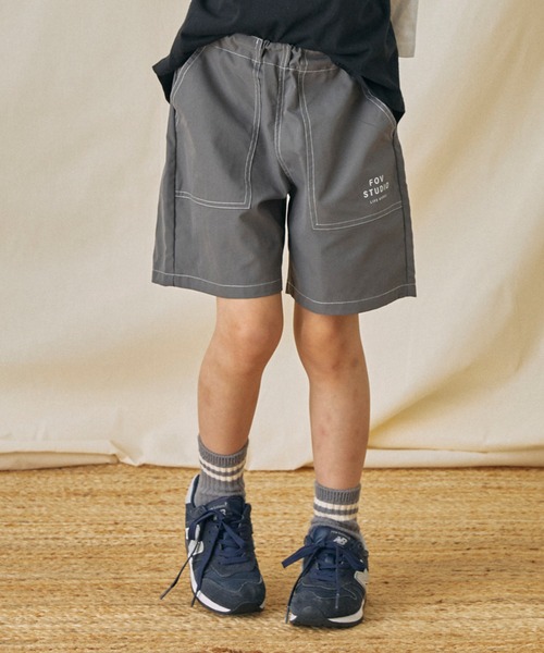 FOV（フォブ）の「フォブ ワークショーツ（その他パンツ・キッズ・チャコールグレー/アイボリー/カーキ/ブラック・S/M/L/XL）」の3枚目の写真