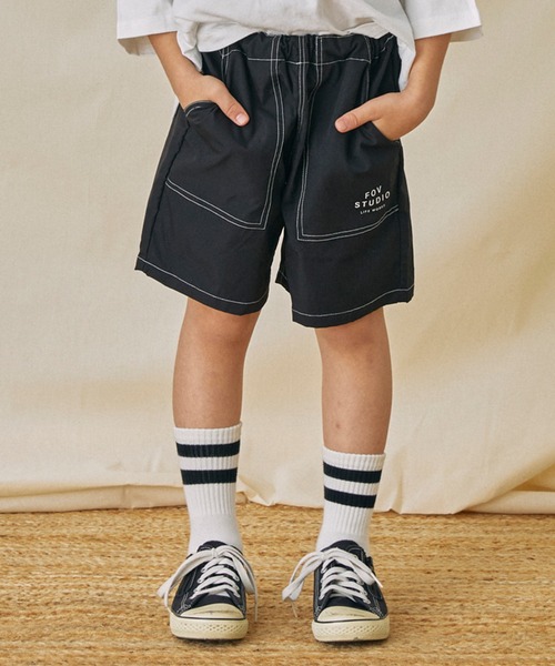 FOV（フォブ）の「フォブ ワークショーツ（その他パンツ・キッズ・チャコールグレー/アイボリー/カーキ/ブラック・S/M/L/XL）」の2枚目の写真