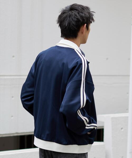 WEGO（ウィゴー）の「WEGO/【26年春夏新作】ライントラックジャケット（ジャージ・メンズ・オフホワイト/ブラウン/ネイビー・LARGE/MEDIUM）」の18枚目の写真