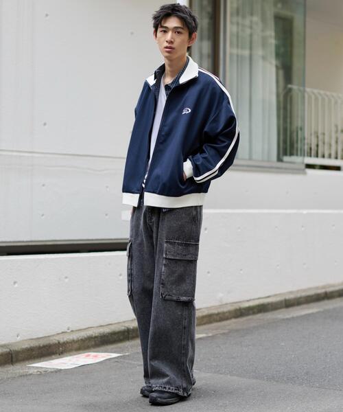 WEGO（ウィゴー）の「WEGO/【26年春夏新作】ライントラックジャケット（ジャージ・メンズ・オフホワイト/ブラウン/ネイビー・LARGE/MEDIUM）」の21枚目の写真