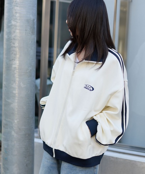 WEGO(ウィゴー)の「WEGO/【26年春夏新作】ライントラックジャケット(ジャージ・メンズ・オフホワイト/ブラウン/ネイビー・LARGE/MEDIUM)」の7枚目の写真