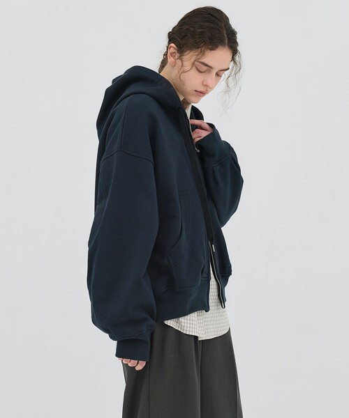 PUBLIC TOKYO(パブリックトウキョウ)の「【2026春新作】極 オーバーサイズバルーンフーディ(パーカー・レディース・ネイビー/ホワイト・FREE)」の12枚目の写真