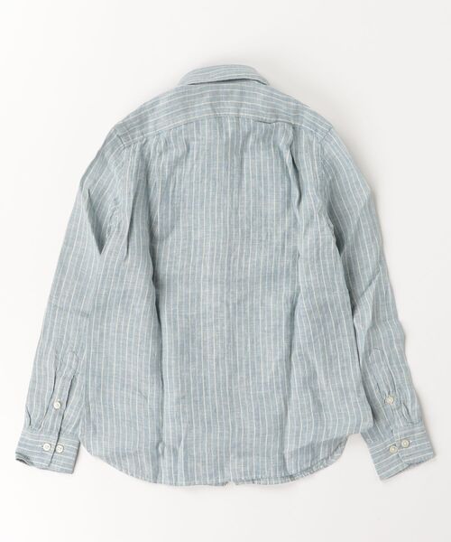 POLO RALPH LAUREN CHILDRENSWEAR（ポロ ラルフ ローレン チルドレンズウェア）の「ストライプド リネン シャツ（シャツ/ブラウス・キッズ・マルチ・XL/L）」の4枚目の写真