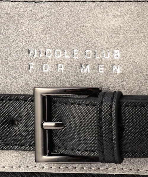 NICOLE CLUB FOR MEN（ニコルクラブフォーメン）の「２ＷＡＹスクエアバッグ（トートバッグ・メンズ・その他2/ライトグレー/ブラック・FREE）」の18枚目の写真