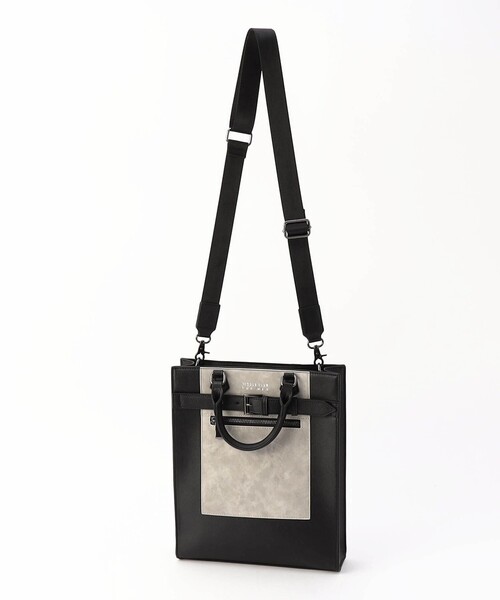 NICOLE CLUB FOR MEN（ニコルクラブフォーメン）の「２ＷＡＹスクエアバッグ（トートバッグ・メンズ・その他2/ライトグレー/ブラック・FREE）」の16枚目の写真