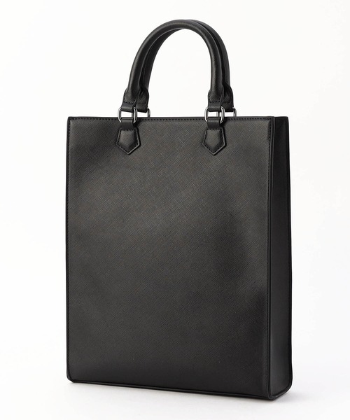 NICOLE CLUB FOR MEN（ニコルクラブフォーメン）の「２ＷＡＹスクエアバッグ（トートバッグ・メンズ・その他2/ライトグレー/ブラック・FREE）」の4枚目の写真