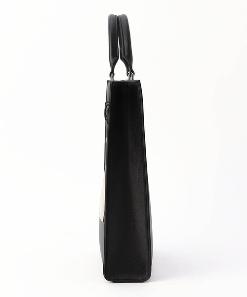 NICOLE CLUB FOR MEN（ニコルクラブフォーメン）の「２ＷＡＹスクエアバッグ（トートバッグ・メンズ・その他2/ライトグレー/ブラック・FREE）」の5枚目の写真