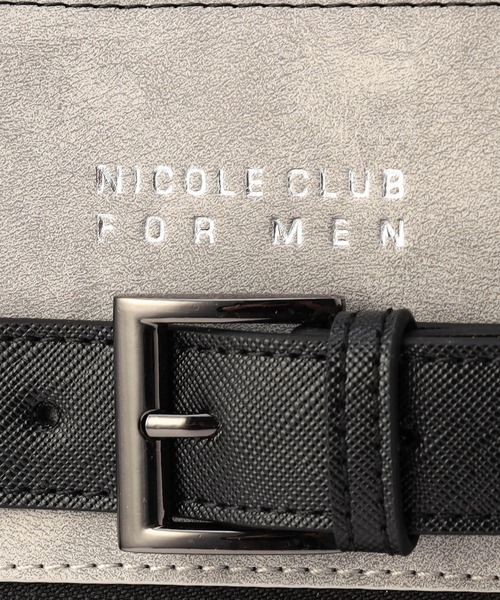 NICOLE CLUB FOR MEN（ニコルクラブフォーメン）の「２ＷＡＹスクエアバッグ（トートバッグ・メンズ・その他2/ライトグレー/ブラック・FREE）」の9枚目の写真