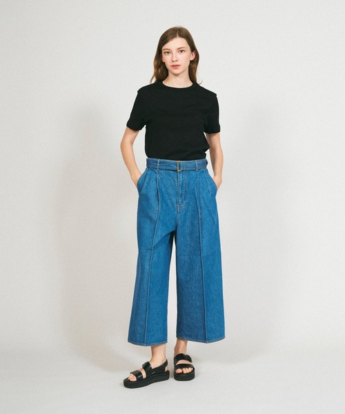 Mackintosh(マッキントッシュ)の「CROPPED POLMOOD DNM(デニムパンツ・レディース・グリーン・8/6)」の2枚目の写真