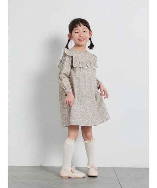 Samansa Mos2 Lagom(サマンサモスモスラーゴム)の「リボンバレエシューズ(ドレスシューズ・キッズ・オフホワイト/ピンク・18cm/17cm/16cm/15cm)」の7枚目の写真