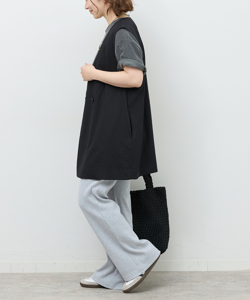 JOURNAL STANDARD relume(ジャーナルスタンダード レリューム)の「リネンライクAラインジレ(ベスト・レディース・ブラック/ベージュ・FREE)」の4枚目の写真