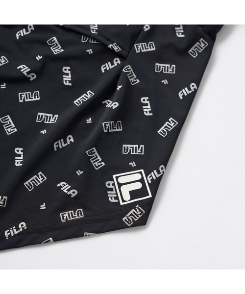 FILA GOLF(フィラゴルフ )の「FILA GOLF フィラゴルフ ゴルフウェア UVカット 接触冷感 吸汗速乾 フェイスマスク ファイスカバー(マスク・レディース・ホワイト/ブラック・FREE)」の9枚目の写真