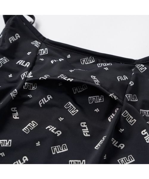 FILA GOLF(フィラゴルフ )の「FILA GOLF フィラゴルフ ゴルフウェア UVカット 接触冷感 吸汗速乾 フェイスマスク ファイスカバー(マスク・レディース・ホワイト/ブラック・FREE)」の10枚目の写真