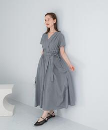 URBAN RESEARCH ROSSO WOMEN | 『WEB/一部店舗限定』チェックカシュクールワンピース(ワンピース)