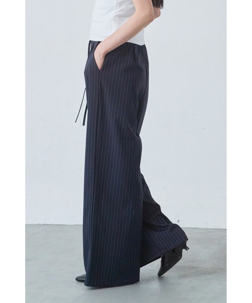 ANF.MUU(アンフムー)の「ドロストウエストストライプスラックス(スラックス・レディース・グレー/ブラック/ネイビー・LARGE/MEDIUM)」の17枚目の写真