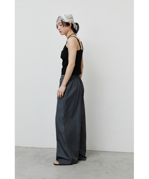 ANF.MUU(アンフムー)の「ドロストウエストストライプスラックス(スラックス・レディース・グレー/ブラック/ネイビー・LARGE/MEDIUM)」の5枚目の写真