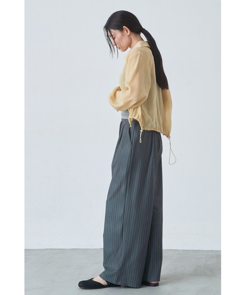 ANF.MUU(アンフムー)の「ドロストウエストストライプスラックス(スラックス・レディース・グレー/ブラック/ネイビー・LARGE/MEDIUM)」の21枚目の写真