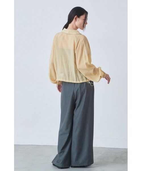 ANF.MUU(アンフムー)の「ドロストウエストストライプスラックス(スラックス・レディース・グレー/ブラック/ネイビー・LARGE/MEDIUM)」の22枚目の写真