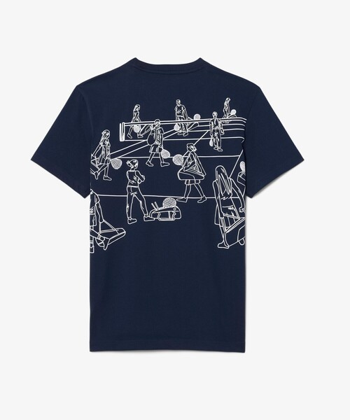 ウルトラドライバックプリントテニスTシャツ（Tシャツ/カットソー