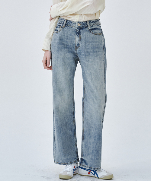 MALOUPE（マロップ）の「9154 クロップワイドデニム（ライトインディゴ）（デニムパンツ・レディース・その他・26/28/30）」の5枚目の写真