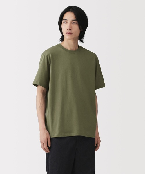 無印良品(ムジルシリョウヒン)の「紳士 天竺編みクルーネック半袖Tシャツ(Tシャツ/カットソー・メンズ・ホワイト/ダークネイビー/ライトグリーン/ネイビー/ブルー系/オートミール/ブラック/グレー/ブラウン系/カーキ系・XL/L/M/S)」の7枚目の写真