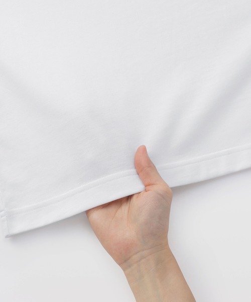 無印良品（ムジルシリョウヒン）の「紳士　天竺編みクルーネック半袖Ｔシャツ（Tシャツ/カットソー・メンズ・ホワイト/ダークネイビー/ライトグリーン/ネイビー/ブルー系/オートミール/ブラック/グレー・XL/L/M/S）」の12枚目の写真