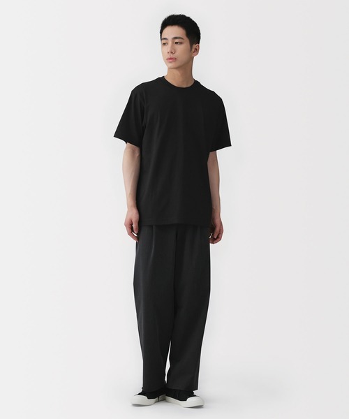 無印良品（ムジルシリョウヒン）の「紳士　天竺編みクルーネック半袖Ｔシャツ（Tシャツ/カットソー・メンズ・ホワイト/ダークネイビー/ライトグリーン/ネイビー/ブルー系/オートミール/ブラック/グレー・XL/L/M/S）」の13枚目の写真