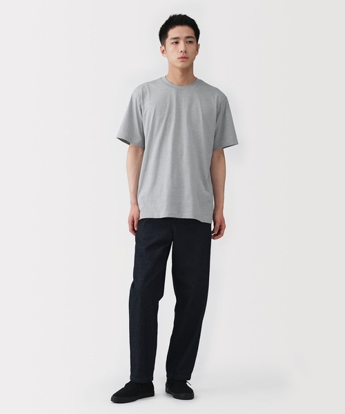 無印良品（ムジルシリョウヒン）の「紳士　天竺編みクルーネック半袖Ｔシャツ（Tシャツ/カットソー・メンズ・ホワイト/ダークネイビー/ライトグリーン/ネイビー/ブルー系/オートミール/ブラック/グレー・XL/L/M/S）」の16枚目の写真