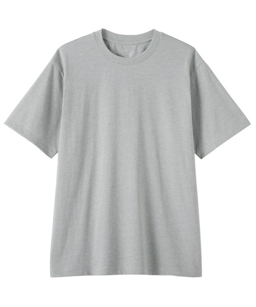 無印良品（ムジルシリョウヒン）の「紳士　天竺編みクルーネック半袖Ｔシャツ（Tシャツ/カットソー・メンズ・ホワイト/ダークネイビー/ライトグリーン/ネイビー/ブルー系/オートミール/ブラック/グレー・XL/L/M/S）」の20枚目の写真