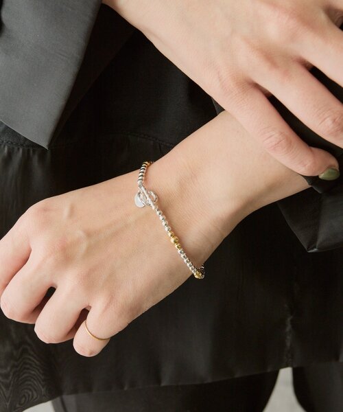 ear PAPILLONNER(イアパピヨネ)の「《スターリングシルバー使用》縞々ナバホパールブレスレット(ブレスレット・レディース・シルバー系その他4・FREE)」の8枚目の写真