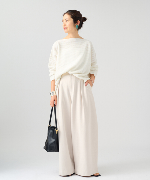 VERMEIL par iena（ヴェルメイユパーイエナ）の「Shaelycarn プルオーバー（ニット/セーター・レディース・ピンク系その他/ブラウン/ホワイト・FREE）」の14枚目の写真