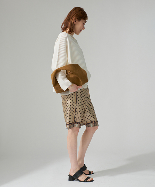 VERMEIL par iena（ヴェルメイユパーイエナ）の「Shaelycarn プルオーバー（ニット/セーター・レディース・ピンク系その他/ブラウン/ホワイト・FREE）」の19枚目の写真