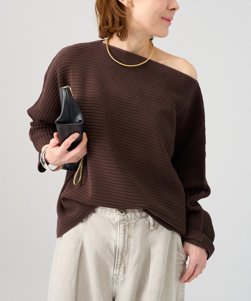 VERMEIL par iena（ヴェルメイユパーイエナ）の「《手洗い可》Shaelycarn プルオーバー（ニット/セーター・レディース・ピンク系その他/ブラウン/ホワイト・FREE）」の10枚目の写真