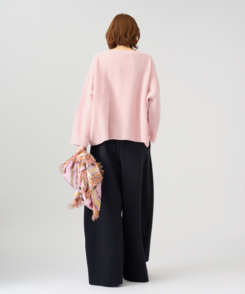 VERMEIL par iena（ヴェルメイユパーイエナ）の「《手洗い可》Shaelycarn プルオーバー（ニット/セーター・レディース・ピンク系その他/ブラウン/ホワイト・FREE）」の16枚目の写真