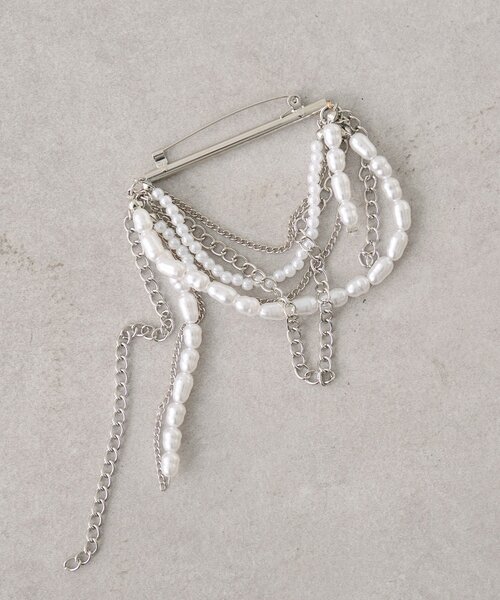 mystic（ミスティック）の「パールチャームブローチ（ブローチ/コサージュ・レディース・シルバー・ONE SIZE）」の8枚目の写真