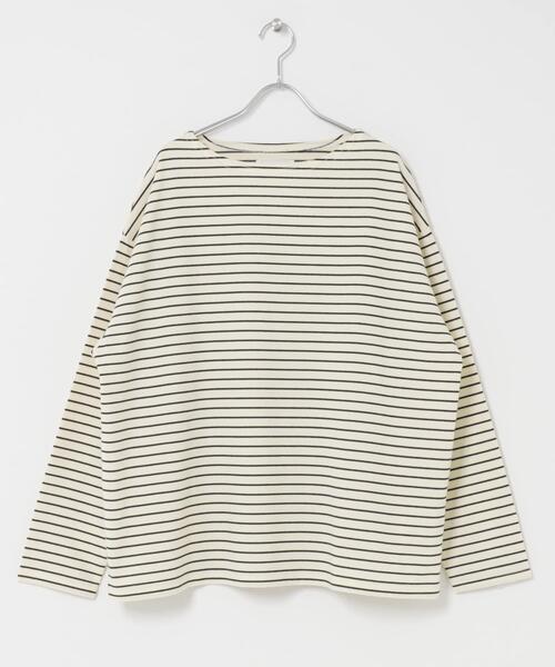 SENSE OF PLACE by URBAN RESEARCH(センスオブプレイスバイアーバンリサーチ)の「エクストラルーズバスクシャツ(Tシャツ/カットソー・メンズ・ホワイト/ブラウン/ブラック・MEDIUM/LARGE)」の11枚目の写真