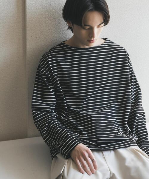 SENSE OF PLACE by URBAN RESEARCH(センスオブプレイスバイアーバンリサーチ)の「エクストラルーズバスクシャツ(Tシャツ/カットソー・メンズ・ホワイト/ブラウン/ブラック・MEDIUM/LARGE)」の13枚目の写真