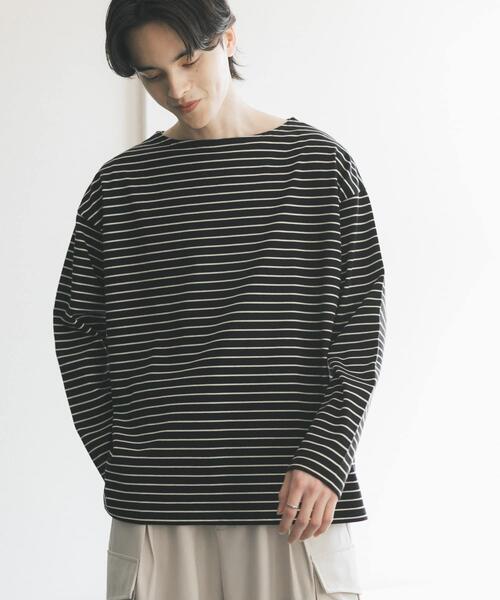 SENSE OF PLACE by URBAN RESEARCH(センスオブプレイスバイアーバンリサーチ)の「エクストラルーズバスクシャツ(Tシャツ/カットソー・メンズ・ホワイト/ブラウン/ブラック・MEDIUM/LARGE)」の15枚目の写真