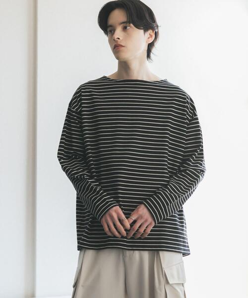 SENSE OF PLACE by URBAN RESEARCH(センスオブプレイスバイアーバンリサーチ)の「エクストラルーズバスクシャツ(Tシャツ/カットソー・メンズ・ホワイト/ブラウン/ブラック・MEDIUM/LARGE)」の16枚目の写真