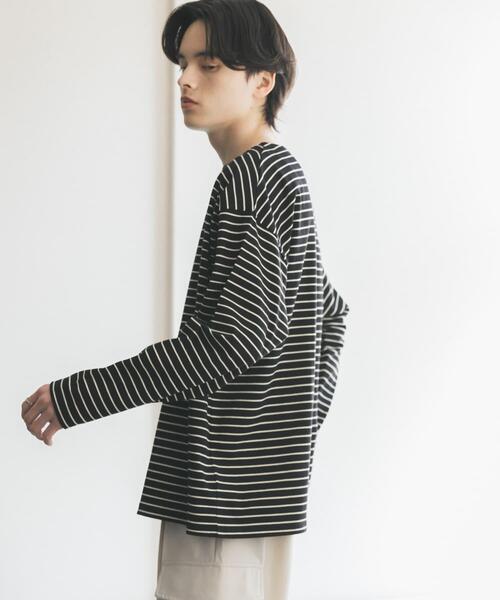 SENSE OF PLACE by URBAN RESEARCH(センスオブプレイスバイアーバンリサーチ)の「エクストラルーズバスクシャツ(Tシャツ/カットソー・メンズ・ホワイト/ブラウン/ブラック・MEDIUM/LARGE)」の17枚目の写真