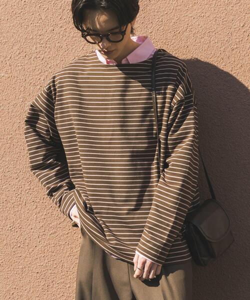 SENSE OF PLACE by URBAN RESEARCH(センスオブプレイスバイアーバンリサーチ)の「エクストラルーズバスクシャツ(Tシャツ/カットソー・メンズ・ホワイト/ブラウン/ブラック・MEDIUM/LARGE)」の22枚目の写真