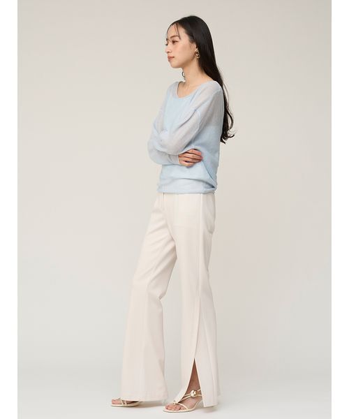 SNIDEL（スナイデル）の「スリットカットパンツ（その他パンツ・レディース・アイボリー/ブラック/カーキ・0/1）」の9枚目の写真