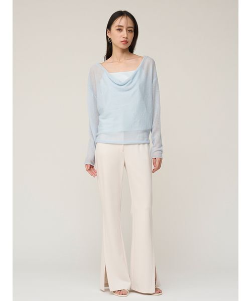 SNIDEL（スナイデル）の「スリットカットパンツ（その他パンツ・レディース・アイボリー/ブラック/カーキ・0/1）」の10枚目の写真