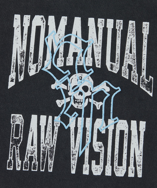 NOMANUAL(NOMANUAL)の「NM SKULL T-SHIRT - WASHED BLACK(Tシャツ/カットソー・レディース・その他・SMALL/MEDIUM/LARGE/X-LARGE)」の6枚目の写真