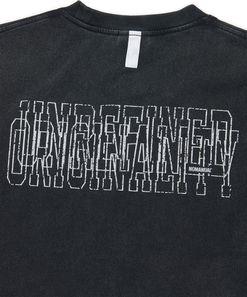 NOMANUAL(NOMANUAL)の「NM SKULL T-SHIRT - WASHED BLACK(Tシャツ/カットソー・レディース・その他・SMALL/MEDIUM/LARGE/X-LARGE)」の7枚目の写真
