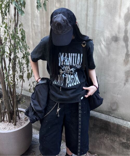 NOMANUAL(NOMANUAL)の「NM SKULL T-SHIRT - WASHED BLACK(Tシャツ/カットソー・レディース・その他・SMALL/MEDIUM/LARGE/X-LARGE)」の8枚目の写真