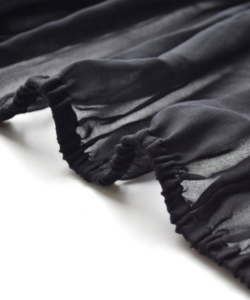 zootie（ズーティー）の「シアーブルゾン［ノーカラー］（ブルゾン・レディース・グレイッシュベージュ/ブラック・フリー）」の18枚目の写真