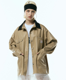 OOH-AHH（ウーアー）の「シャインコットンジャケット（ベージュ）（ナイロンジャケット）」