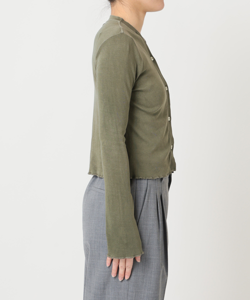 CITYSHOP（シティーショップ）の「ASHER CHELSEA CARDIGAN L261-R151：カーディガン（カーディガン/ボレロ・レディース・カーキ・SMALL）」の6枚目の写真
