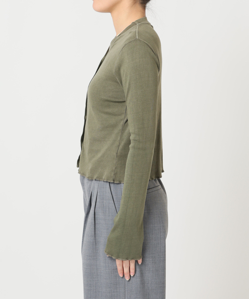 CITYSHOP(シティーショップ)の「ASHER CHELSEA CARDIGAN L261-R151:カーディガン(カーディガン/ボレロ・レディース・カーキ・SMALL)」の12枚目の写真